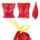 Красные желтые полиэтиленовые пакеты Biohazard автоклава для клиники больницы