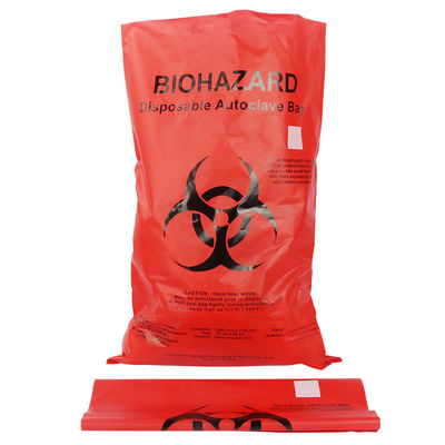 качество  PP HDPE LDPE Biohazard Plastic Bags For Hospital Medical Waste фабрика