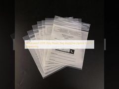 Водонепроницаемый полиэтиленовый пластиковый пакет LDPE с застежкой-молнией для лекарств для дозирования таблеток