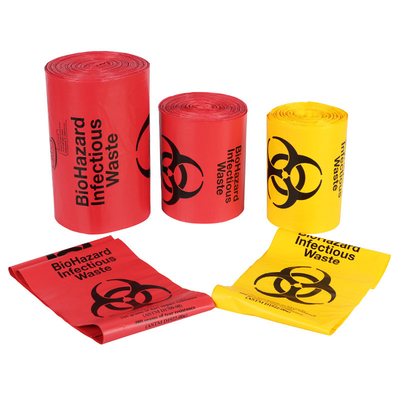 Сумка сильного устойчивого Biohazard медицинская заразная пластиковая ненужная в крене