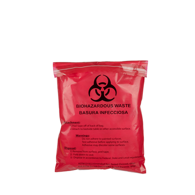 Convinent 2 Mil Ручк-на отходе Biohazard красном медицинском кладет 28 x 38 см в мешки