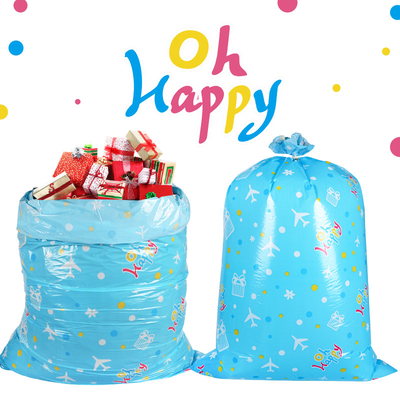 Подарок LDPE 56 дюймов гигантский кладет в мешки со строкой и биркой для дня рождения праздника
