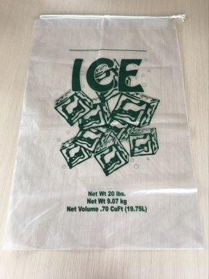 8LB LDPE ледяные пакеты с веревкой - 10