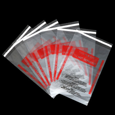 Сумки пластиковой собственной личности LDPE 40 микронов слипчивые с предупреждением удушья