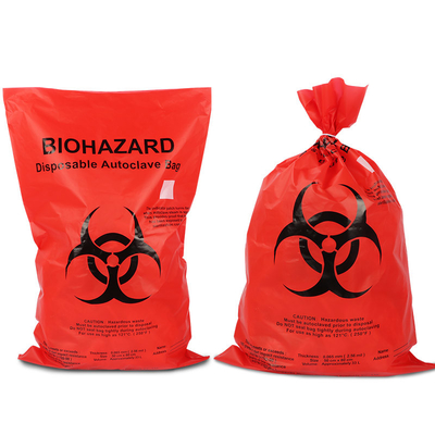 Сумки HDPE Biohazardous ненужные с печатанием Gravure подгоняют размер