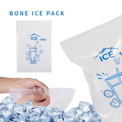 Лед LDPE 1KG Ziplock пластиковый кладет 0.035-0.05mm в мешки для удобной доставки